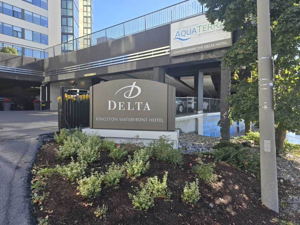 "Taxi transfer from Delta Hotel Kingston to Toronto Pearson Airport, providing convenient and direct transportation for hotel guests."