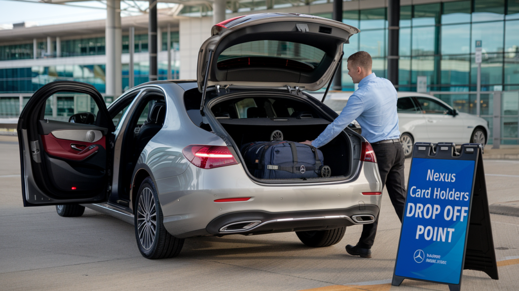 nexus car holder drop off point at pearson airport toronto